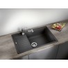 Kuchyňský dřez Blanco Zia XL 6 S Compact Šedá vulkán, s excentrem