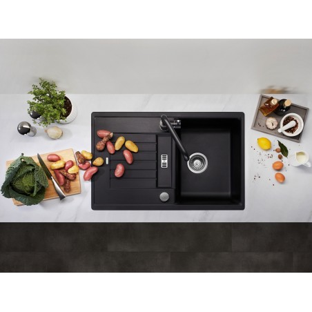 Kuchyňský dřez Blanco Zia 45 S Bílá soft, s excentrem