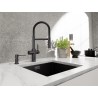 Kuchyňská baterie Blanco Catris-S Flexo Filter Černá matná