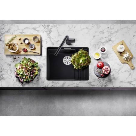 Kuchyňský dřez Blanco Etagon 500-U Černá, bez příslušenství, s pojezdy