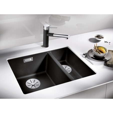 Kuchyňský dřez Blanco Subline 340/160-U Šedá skála, levý, bez příslušenství