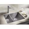 Kuchyňský dřez Blanco Subline 340/160-U Šedá vulkán, pravý, bez příslušenství