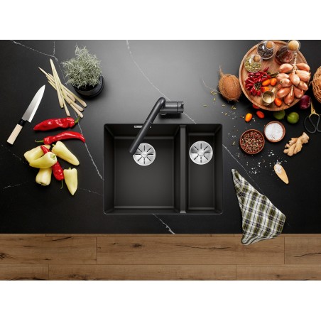 Kuchyňský dřez Blanco Subline 340/160-U Tartufo, levý, bez příslušenství