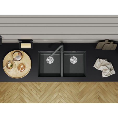 Kuchyňský dřez Blanco Subline 350/350-U Tartufo, bez příslušenství