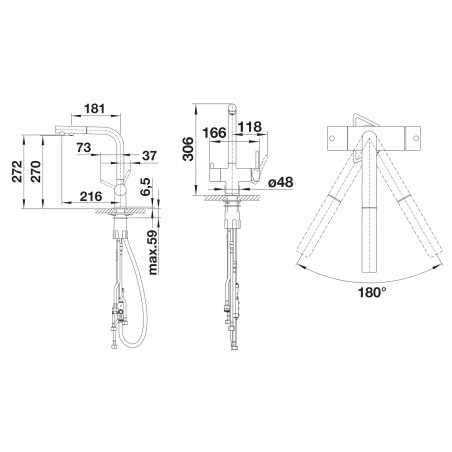 Kuchyňská baterie Blanco FONTAS-S II Filter Satin Platinum