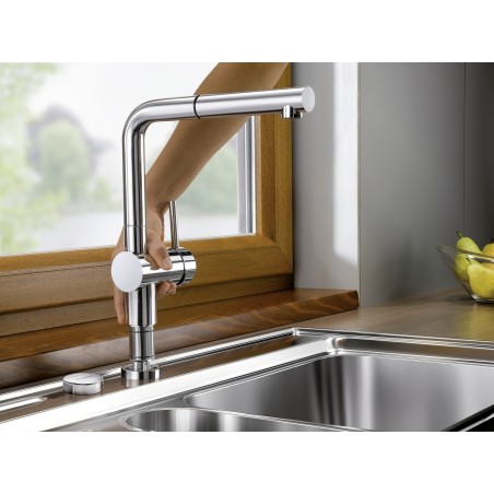 Kuchyňská baterie Blanco Linus-S-F Černá matná