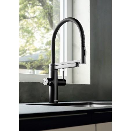 Kuchyňská baterie Blanco Evol-S Pro Černá matná, vč. filtrační sady