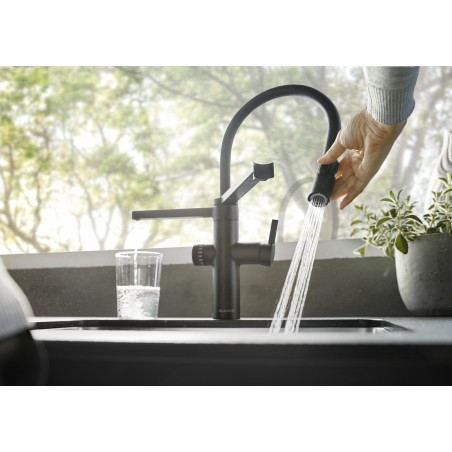 Kuchyňská baterie Blanco Evol-S Pro Černá matná, vč. filtrační sady