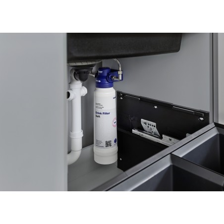 Kuchyňská baterie Blanco Evol-S Pro PVD Steel, vč. filtrační sady