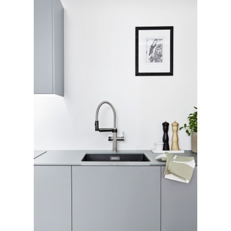 Kuchyňská baterie Blanco Evol-S Pro Saténově zlatá, vč. filtrační sady