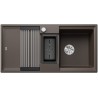 Kuchyňský dřez Blanco Adira 6 S Kávová, s mřížkou a miskou