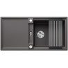 Kuchyňský dřez Blanco Adira XL 6 S Šedá skála, s mřížkou