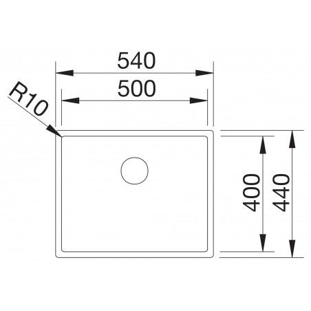 Kuchyňský dřez Blanco Claron 500-U Dark Steel