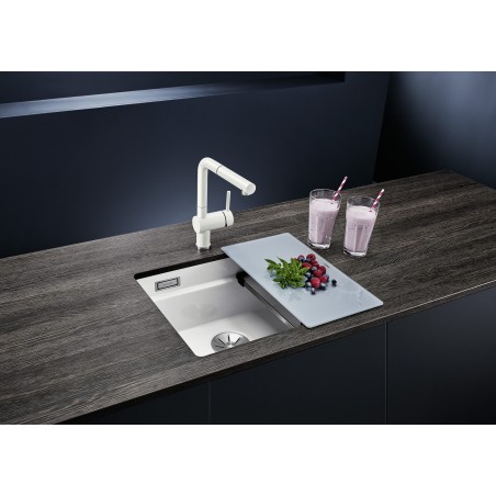 Deska Blanco 227699, sklo, pro keramické dřezy pod desku Deska Blanco 227699, sklo, pro keramické dřezy pod desku