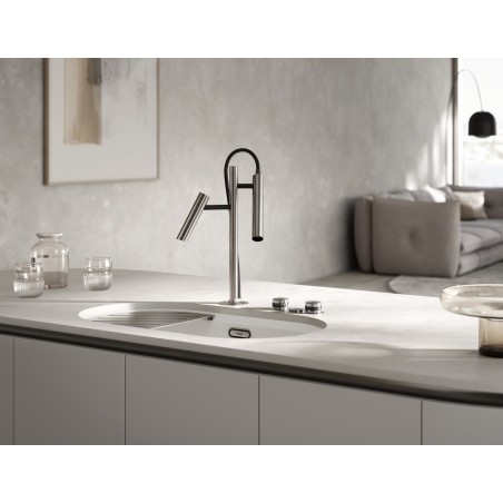 Kuchyňský dřez Blanco Oovalon 700-U Mystic Black