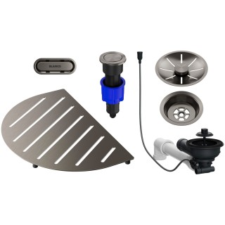 Komponenty ke dřezu Blanco Oovalon 527997 Satin Platinum