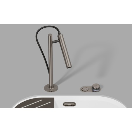 Kuchyňská baterie Blanco Luneoo-S Satin Platinum